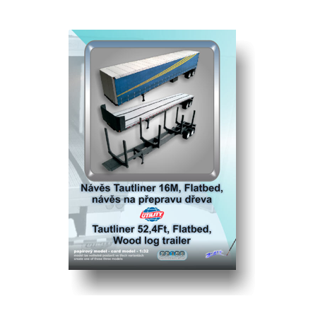 Náves Tautliner Utility 16M, Flatbed, 3 v 1 1:32