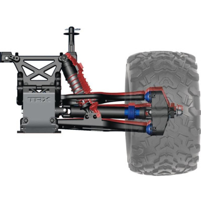 Traxxas Nitro T-Maxx 3.3 1:8 TQi Bluetooth RTR červený