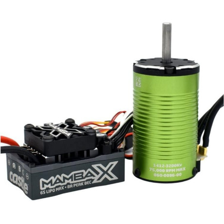 Castle motor 1412 3200ot/V senzored 5mm, reg. Mamba X SCT