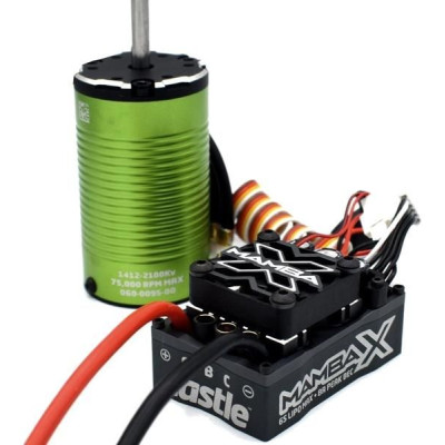 Castle motor 1412 2100ot/V senzored 5mm, reg. Mamba X SCT