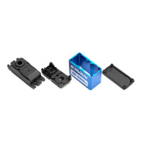 Extra vastag (10mm) 26g-os, programozható digitális mikroszervó fém fogaskerekekkel és 6,0-8,4V, 2xBB tápfeszültség-tartományban, ideális a szárnyakhoz és a fékszárnyakhoz. 8,2kg.cm tolóerő, 0,15s/60° sebesség 6,0V-on, 10kg.cm tolóerő, 0,12s/60° sebesség 7,4V-on. Alumínium doboz a tökéletes hűtésért nagy terhelés mellett.
