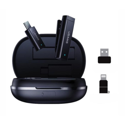 2.4G Dual-MIC ENC Noise Reduction Wireless Lavalier Microphone (Universal Type) (s Aku)