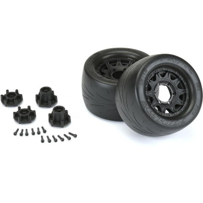 Pro-Line kolo 2.8", pneu Prime Street, disk Raid H12 černý (2)
