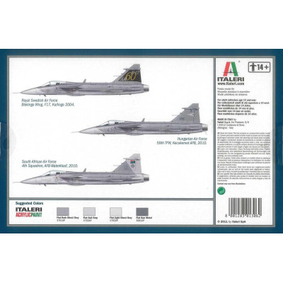 Model Kit letadlo 1306 - JAS 39 GRIPEN (1:72)