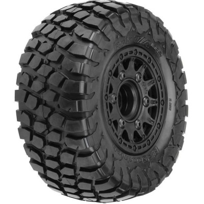 Pro-Line kolo 2.2/3.0", pneu BFG KR2 M2 SC, disk Raid H12 černý (2)