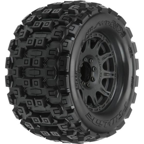 Pro-Line kolo 3.8", pneu Badlands MX38, disk Raid H17 černý (2)