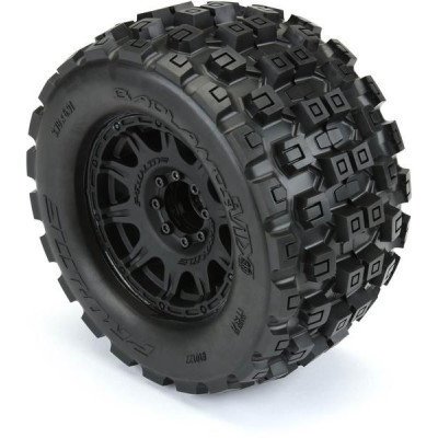 Pro-Line kolo 3.8", pneu Badlands MX38, disk Raid H17 černý (2)