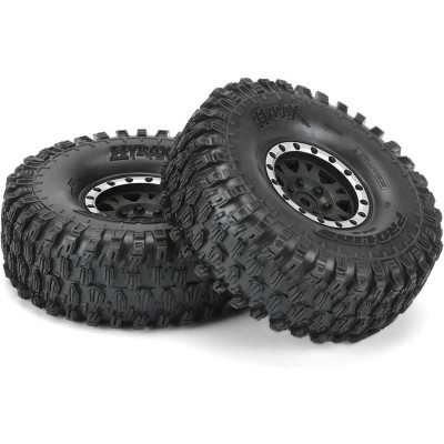 Pro-Line kolo 1.9", pneu Hyrax Predator, disk Impulse H12 černo-stříbrný (2)