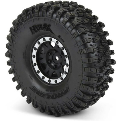 Pro-Line kolo 1.9", pneu Hyrax Predator, disk Impulse H12 černo-stříbrný (2)