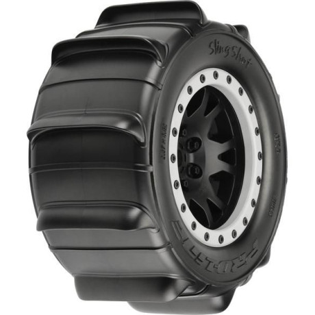 Pro-Line kolo 4.3", pneu Sling Shot Pro-Loc, disk Impulse H24 černo-šedý (2) (X-Maxx)