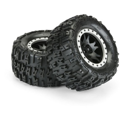 Pro-Line kolo 4.3", pneu Trencher Pro-Loc, disk Impulse H24 černo-šedý (2) (X-Maxx)