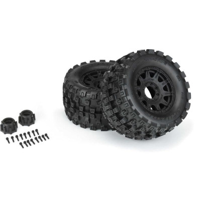 Pro-Line kolo 3.8", pneu Badlands MX38 HP Belted, disk Raid H17 černý (2)