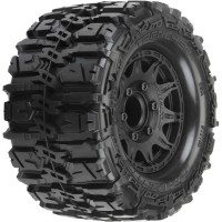 Teljes Pro-Line kerekek RC 1:10-es autómodellekhez. Méret ⌀124x73mm. Raid tárcsa fekete színű. Gumiabroncs Trencher HP BELTED 2.8" MT, keverék keménysége M2 (közepes). A hordozó hatszögletű 12 mm.