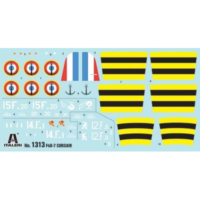 Model Kit letadlo 1313 - F4U-7 CORSAIR (1:72)