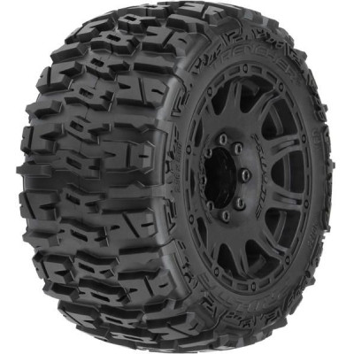 Pro-Line kolo 3.8", pneu Trencher LP, disk Raid H17 černý (2)