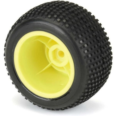 Pro-Line kolo 1:18, pneu Hole Shot, disk H8 žlutý (2) (Losi Mini-T)