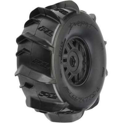 Pro-Line kolo 2.4/3.3", pneu Dumont, disk H17 černý (2)