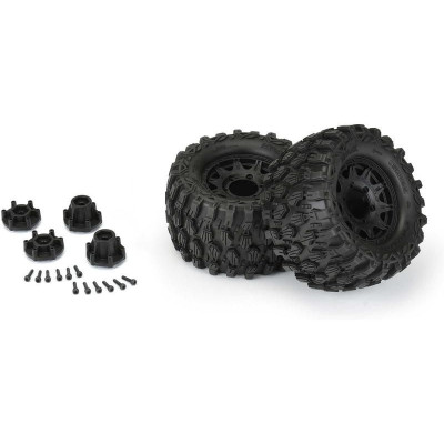 Pro-Line kolo 2.8", pneu Hyrax, disk Raid H12 černý (2)