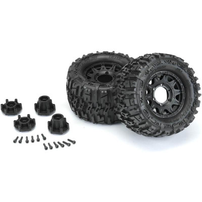 Pro-Line kolo 2.8", pneu Trencher, disk Raid H12 černý (2)