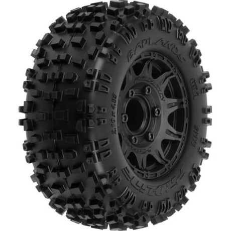 Pro-Line kolo 2.8", pneu Badlands, disk Raid H12 černý (2)