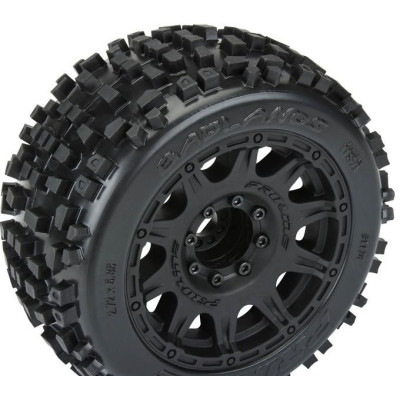 Pro-Line kolo 3.8", pneu Badlands, disk Raid H17 černý (2)