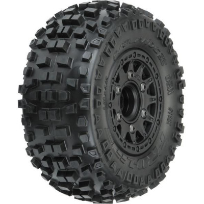 Pro-Line kolo 2.2/3.0", pneu Badlands, disk Raid H12 černý (2)