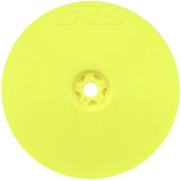 Lemezek Velocity 4WD 2.2" Buggy - elöl: XB4 és 22X-4, RC modellautókhoz 1:10. Szín sárga. 12 mm-es hatszögletű.