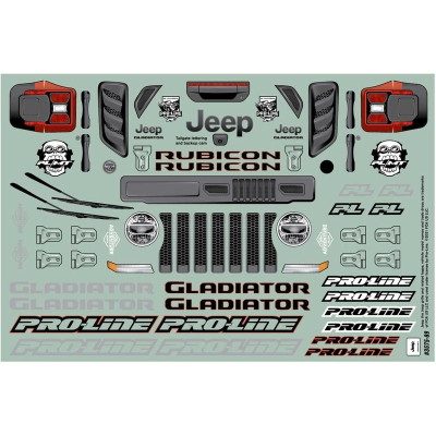 Pro-Line karosérie 1:10 Jeep Gladiator Rubicon (Arrma Granite)