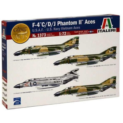 Model Kit letadlo 1373 - F-4 C/D/J PHANTOM II ACES USAF-US Navy Vietnam ACES (1:72)