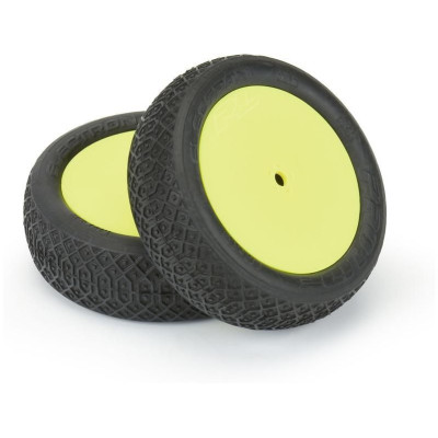 Pro-Line kolo 2.2", pneu Electron MC 2WD Buggy, disk Velocity H12 žlutý - přední (2)