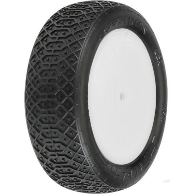 Pro-Line kolo 2.2", pneu Electron MC 2WD Buggy, disk Velocity H12 bílý - přední (2)