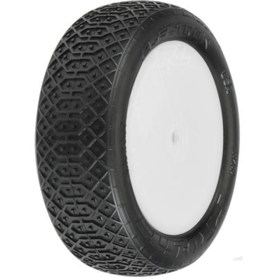 Pro-Line kolo 2.2", pneu Electron MC 2WD Buggy, disk Velocity H12 bílý - přední (2)