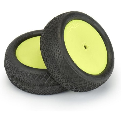 Pro-Line kolo 2.2", pneu Electron MC 4WD Buggy přední, disk Velocity H12 žlutý (2)