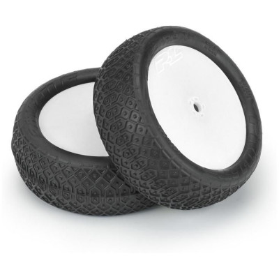 Pro-Line kolo 2.2", pneu Electron MC 4WD Buggy přední, disk Velocity H12 bílý (2)