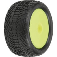 Teljes Pro-Line kerekek RC 1:10-es autómodellekhez. Méret ⌀85x42 mm. A sebességváltó tárcsa sárga színű. Gumiabroncsok Positron MC 2.2" Buggy - hátsó, keverék keménysége MC (Clay). A hordozó 12 mm-es hatszögletű. Zárt cellás betét.