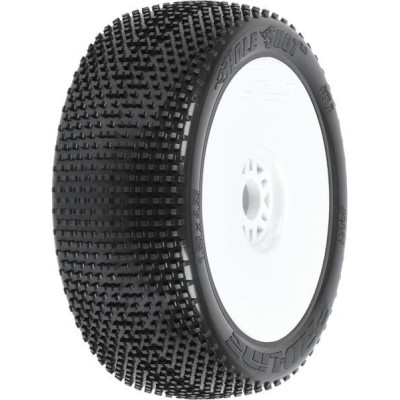 Pro-Line kolo 3.3", pneu Hole Shot 2.0 S3 Buggy, disk H17 bílý (2)