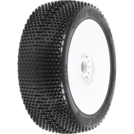 Pro-Line kolo 3.3", pneu Hole Shot 2.0 S3 Buggy, disk H17 bílý (2)