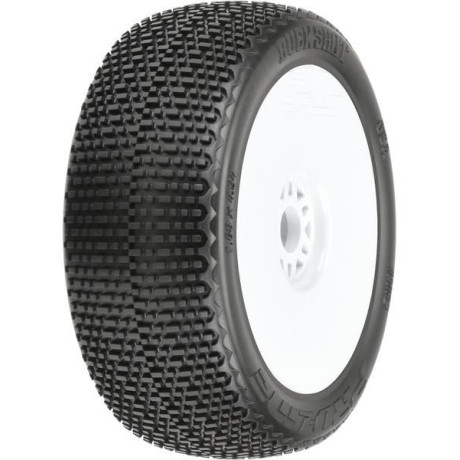 Pro-Line kolo 3.3", pneu Buck Shot S3 Buggy, disk H17 bílý (2)