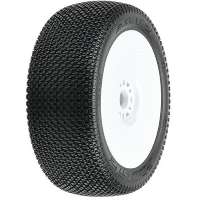 Pro-Line kolo 3.3", pneu Slide Lock M3 Buggy, disk H17 bílý (2)
