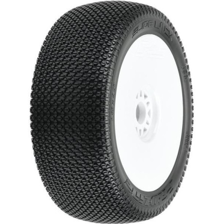 Pro-Line kolo 3.3", pneu Slide Lock M3 Buggy, disk H17 bílý (2)