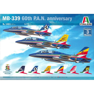 Model Kit letadlo 1461 - Macchi MB 339 P.A.N. 60th Anniversary Special Livery (1:72)