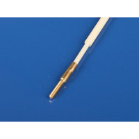 Komplett bowden, amely egy műanyag csőből (3x2mm) és egy rugalmas acélzsinórból (0,8mm) készült belső rúdból áll, amelyet egy ezer éllel ellátott belső cső (2x1mm) zár be. A vége M2-es menettel ellátott, a másik vége módosítás nélküli. Hossza 1000mm.