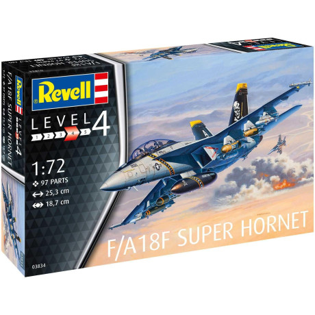 Plastic ModelKit letadlo 03834 - F/A18F Super Hornet (1:72)