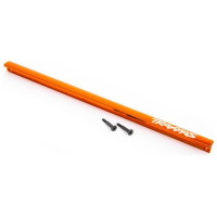 Tuning alkatrész a Traxxas Sledge RC modellautóhoz. Traxxas alumínium központi merevítő narancssárga eloxált.