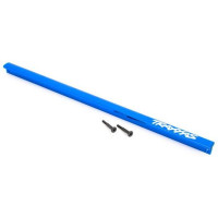 Pótalkatrész a Traxxas Sledge RC modellautóhoz. Traxxas alumínium központi merevítő kék eloxált.