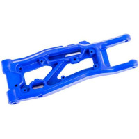 Tuning alkatrész a Traxxas Sledge RC modellautóhoz. Traxxas jobb első kék kerékfelfüggesztő kar.