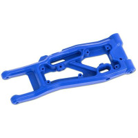 Tuning alkatrész a Traxxas Sledge RC modellautóhoz. Traxxas kerékfelfüggesztő kar bal első kék.