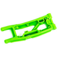 Tuning alkatrész a Traxxas Sledge RC modellautóhoz. Traxxas kerékfelfüggesztő kar hátul balra zöld.