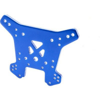 Pótalkatrész a Traxxas Sledge RC modellautóhoz. Traxxas hátsó lengéscsillapító torony alumínium kék eloxált.