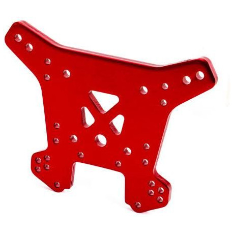 Traxxas věž zadních tlumičů hliníková červeně eloxovaná